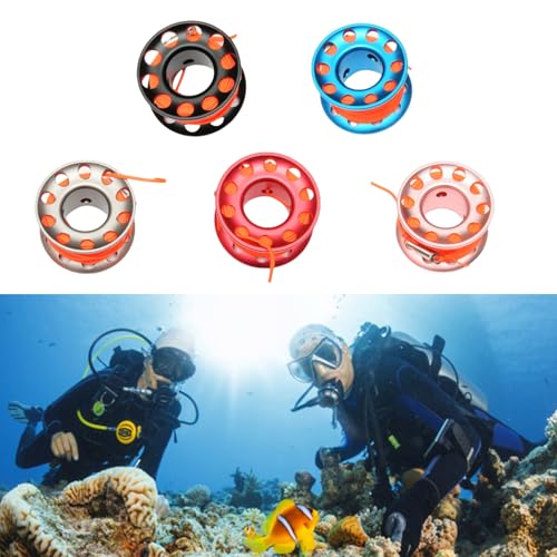 Carrete de dedo de buceo para exploración de naufragios y snorkel profundo 4