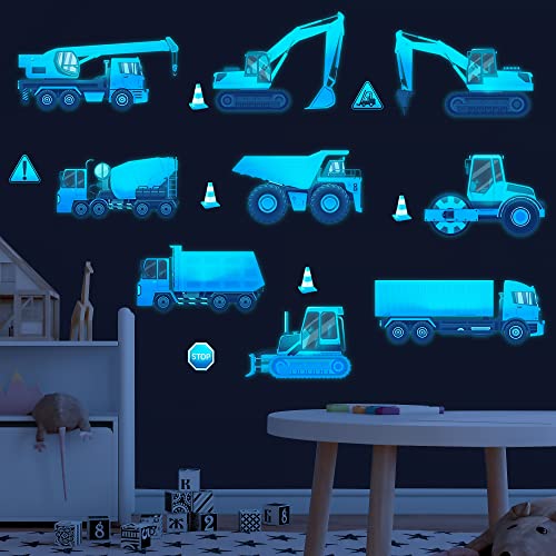 Vinilo Decorativo Vehículos de Construcción Brillan en Oscuro miniatura 7