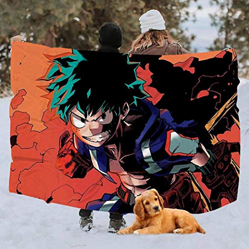 Engshi Coperte e trapunte My He-ro Aca-Dem-Ia Fleece Blanket Throw Plush Throw Blanket Super Soft Fuzzy Blanket Microfiber for Bed Couch Sofa Throw 40X50inch