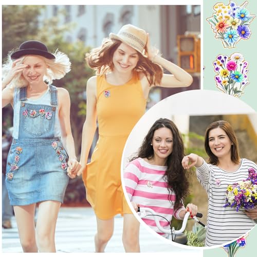 Image of Landical 30 /60 Pcs Cute Enamel Pins Bulk Plant Flower Animal Halloween Gothic Fall Pumpkin Cartoon Lapel Pin Brooches Jewelry Gift for Backpack Clothes Hats Accessories