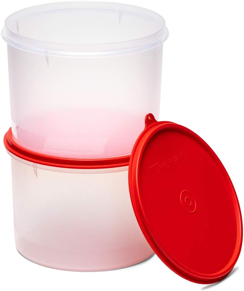 Tupperware Plastic Jar Set - 2.5 L, 2 Pieces, Transparent
