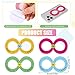 Geyee Breath Sensory Stickers Anti Stress Tactile Calm Stickers Textured Sensory Strips Anxiety Stickers with Breathing Exercise Fidget Sensory Adhesives for Adults(120 Pcs)