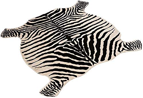 Area Rug Faux Zebra Print Rug...
