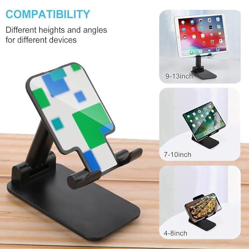Support de téléphone bureau pliable bloc bleu vert réglable pour iPhone Android