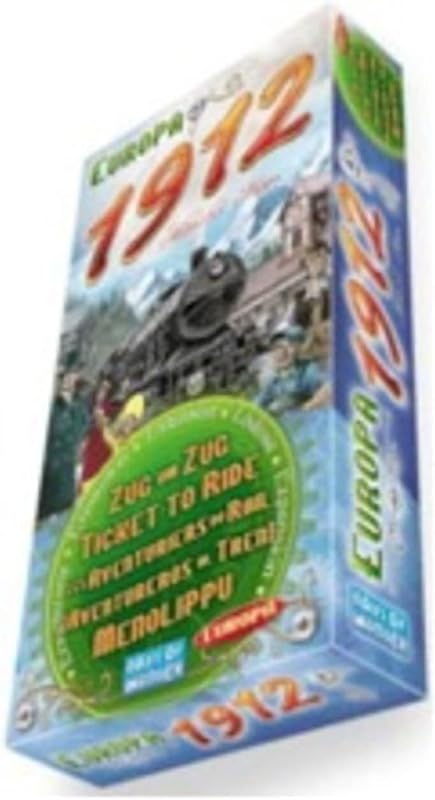 Asmodee Ticket to Ride Europa 1912 Board Game EXPANSION - Expand Your Railway Empire Across Europe! Fun Family Game for Kids & Adults, Ages 8+, 2-5 Players, 30-60 Minute Playtime