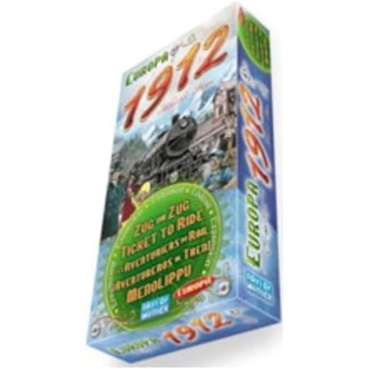 Ticket to Ride Europa 1912 Board Game EXPANSION | Train Route-Building Strategy Game | Fun Family Game for Kids and Adults | Ages 8+ | 2-5 Players | Avg. Playtime 30-60 Mins | Made by Days of Wonder