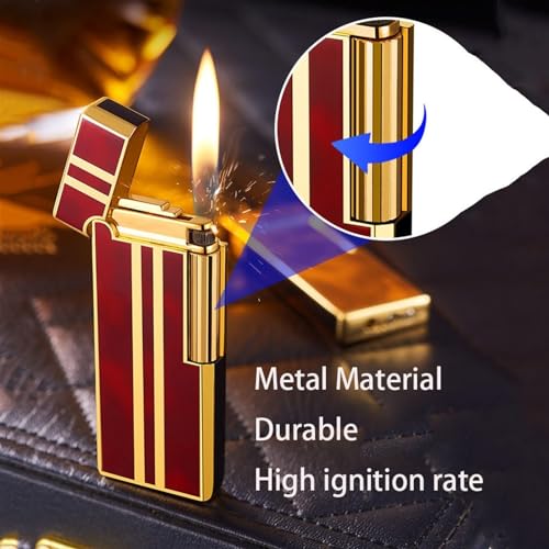 Encendedor recargable ultradelgado con llama ajustable miniatura 4