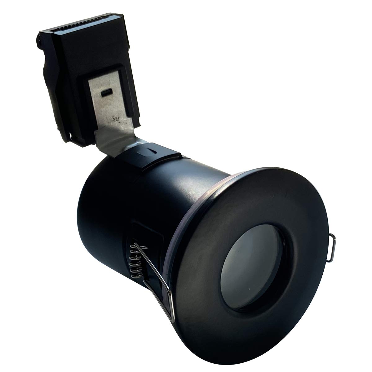 LED Fire Rated Downlight 5W Cool White GU10 Recessed Ceiling Downlight IP65 Weatherproof Matte Black
