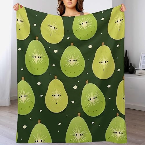 Couverture fruit en flannel douce 150x200cm pour lit et canapé