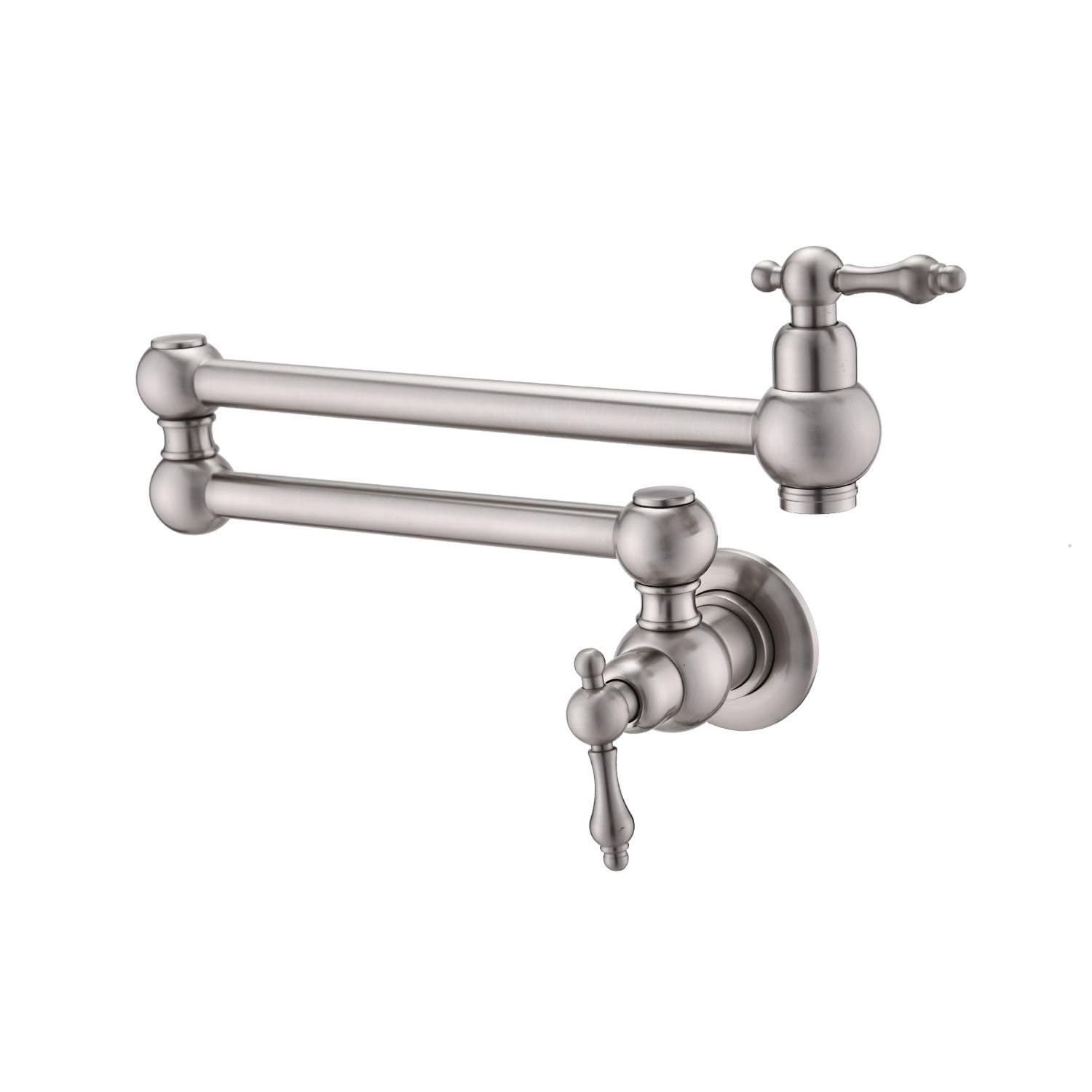 Robinet de cuisine pliable orientable 360° à double commande