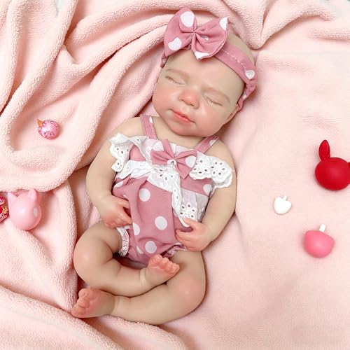 Muñeca bebé silicona 33 cm realista poseable miniatura 1