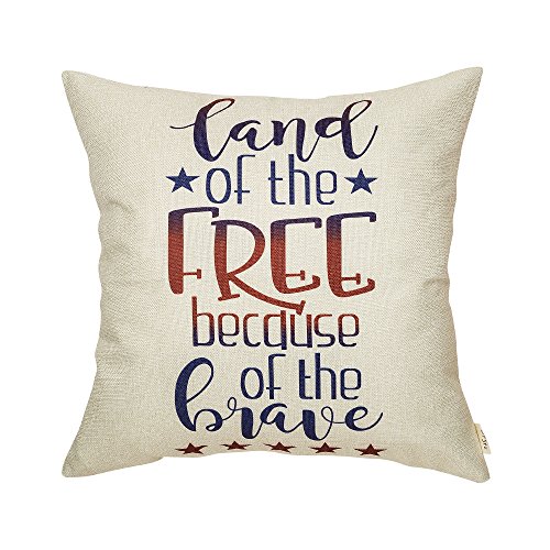 Land of The Free Because of The Brave Patriotic Pillow Case