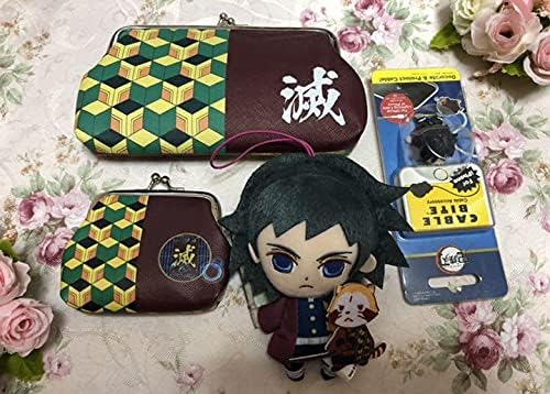 Amazon 鬼滅 冨岡義勇 4点セット 財布 スマホケーブル ラスカル コラボマスコット アニメ 萌えグッズ 通販