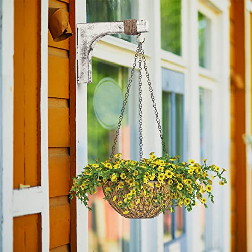 Ftureera Plant Hanger, Wall Planters For Indoor Plants, Wooden Wall Mounted Hanging Plant Hooks For Pots, Wind Chime, Flower Bracket, Lanterns, Patio Garden Decoration-2 Pack #TOP1