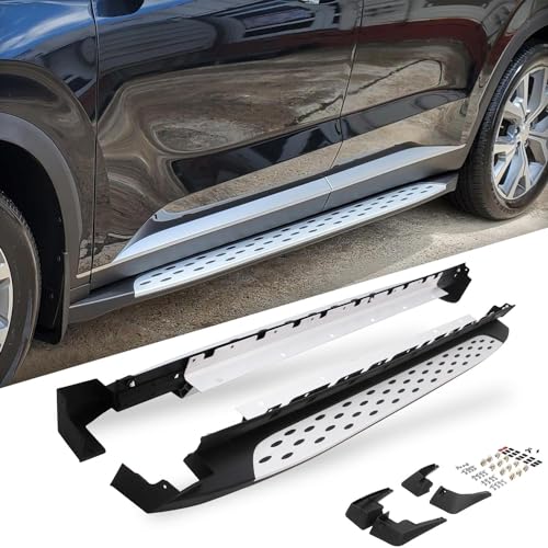 SNIXWOO Side Steps Running Boards Fit for Hyundai Palisade 2020-2025 w/Mud Flaps (No Drilling Required)