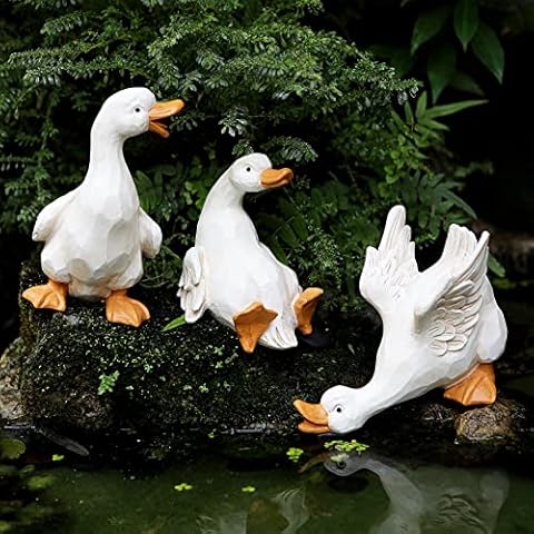 LEGIFO Resin Duck Yard Decorations Set of 3 Cover