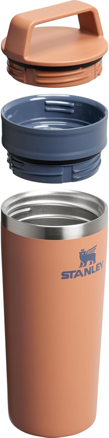 STANLEY Cafe To Go Travel Mug 16 oz | Leakproof Two-Part Drink Through Lid | Tumbler Cup for Coffee, Tea and Drinks | Insulated Stainless Steel Coffee Mug | BPA-Free | Toast - Image 2