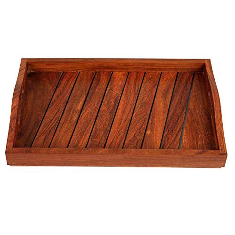 Drewniana taca do serwowania do domu i kuchni, drewniane tace do serwowania, biura, na przekąski, drewniana taca do kuchni, organizer dla gości, drewniana płyta na suche owoce (35 x 23 cm)