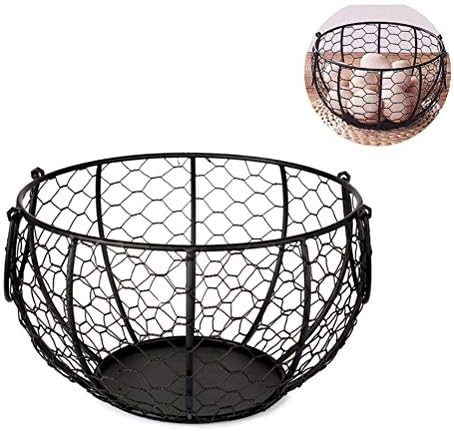 Fruit Basket, Wrought Iron Egg Basket, Fruit Vegetable Egg Storage Basket, Metal Egg Storage Container Holder, Modern Stainless Steel Wire Design Egg Dispenser Kitchen Living Room Supplies