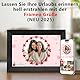 Frameo WLAN 32GB Digitaler Bilderrahmen 10,1 Zoll, HD 1280 * 800 IPS Touchscreen Elektronischer FotoRahmen, Auto Drehung, Einfache Weitergabe von Fotos Videos über Frameo App -Schwarz