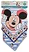 Disney Mickey Mouse 3 Piece Bandana Bibs, Blue Mickey Print