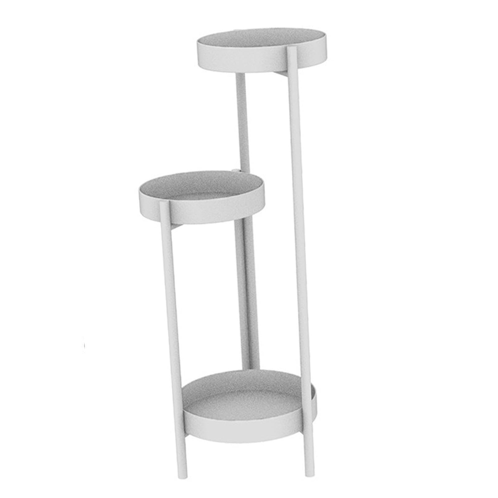 Elegante scaffale angolare per vasi di fiori in a 3 livelli per | da giardino interne ed esterne. Il supporto per vasi di fiori è un espositore per decorazioni da giardino a 3 livelli.