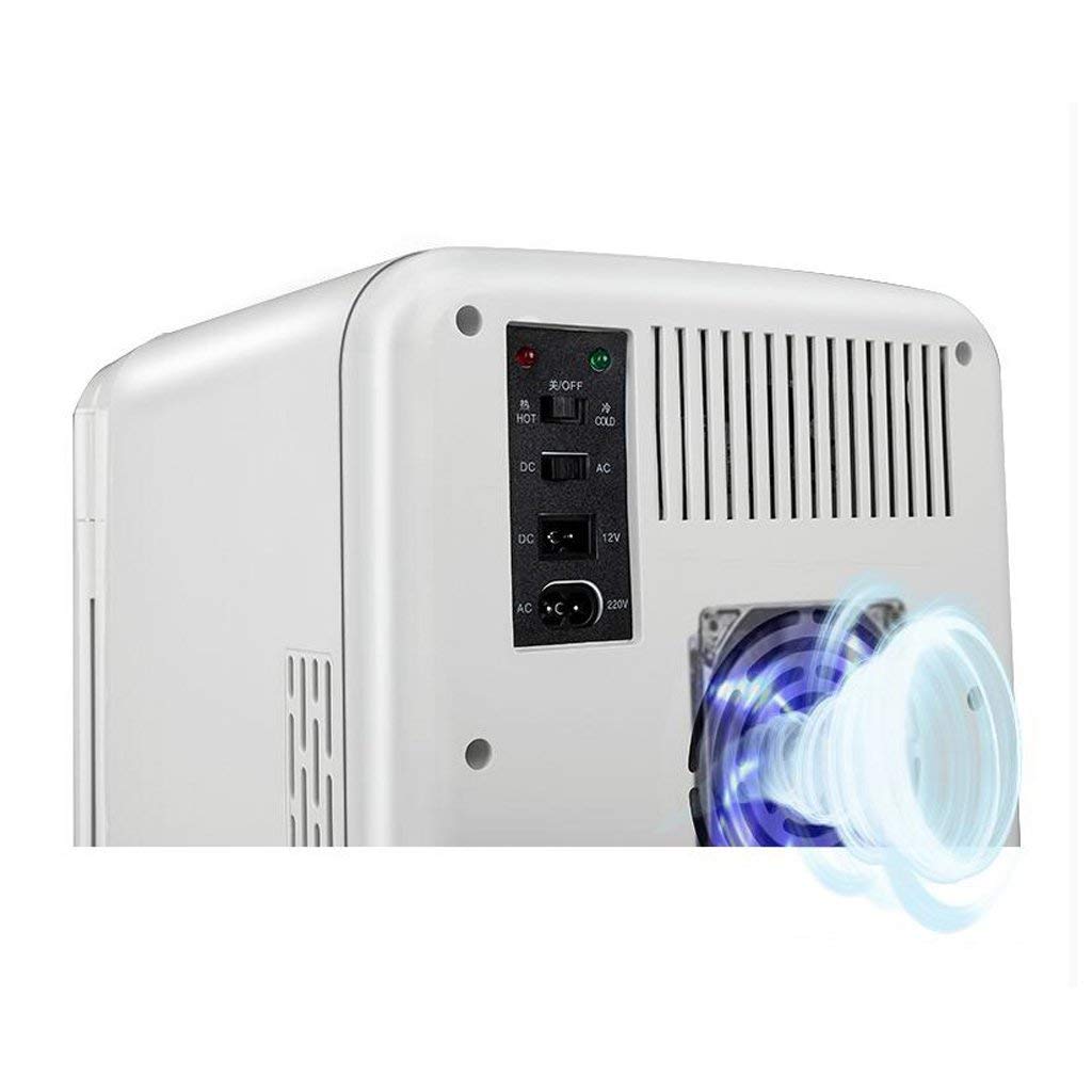 MU Mini frigo Portatile Silenzioso 10L - Porta in Vetro temperato,Nero