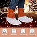 QeeLink Leather Welding Spats - Heat and Abrasion Resistant Welding Boot Covers - Shoes Protectors - Welding Gaiters, 1 Pair