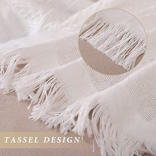 Feverqiyi Couch Cover For 3 Cushion Couch Sofa White Cotton Couch Cover Blanket For Sectional Sofa L Shape Extra Large Towel Sofa Cover For Dogs Pets(X-Large 91" X 134", White) #TOP3