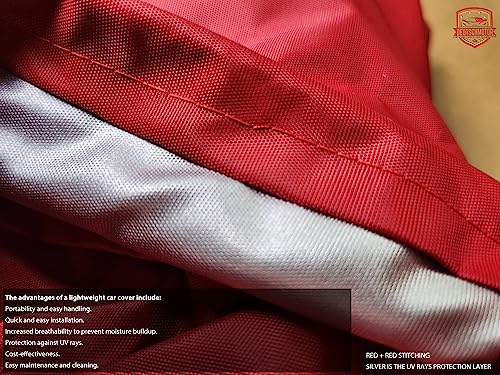 Image of Outdoor car Cover for Ferrari California 2008-2017 Premium red Waterproof UV dust Protection Waterproof