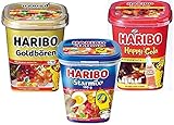 ハリボーグミ カップ3点セット(スターミックス・ハッピーコーラ・ゴールドベア各175g)