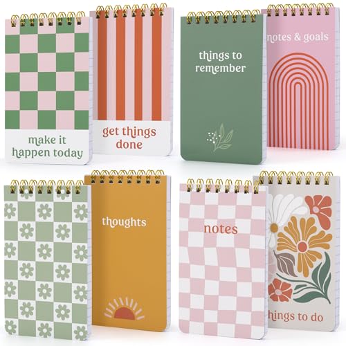 ZICOTO Aesthetic Pocket Notebooks Set Of 8 - Small...