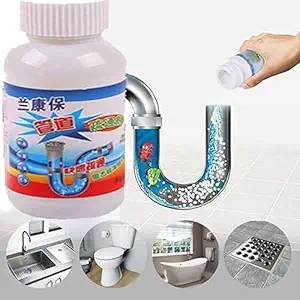 STOCKWELL Wild Tornado Sink & Drain Cleaner Powder Removes Hair Clogs in Pipe and Sink Blockages in Washbasin, Septic Tank, Pipes Instant Toilet Blockage in bathroom and kitchen(Pack of 1)