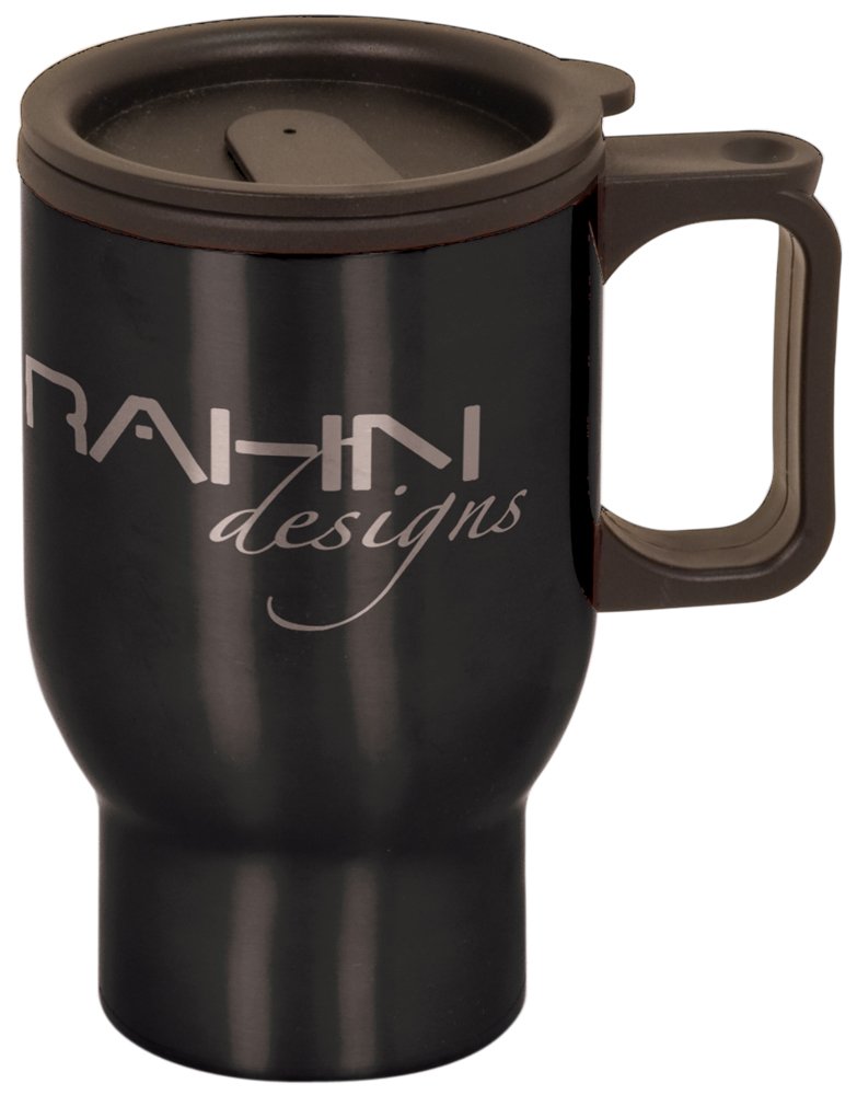 Shivam Personalized 16 oz Black Stainless Steel Travel Mug