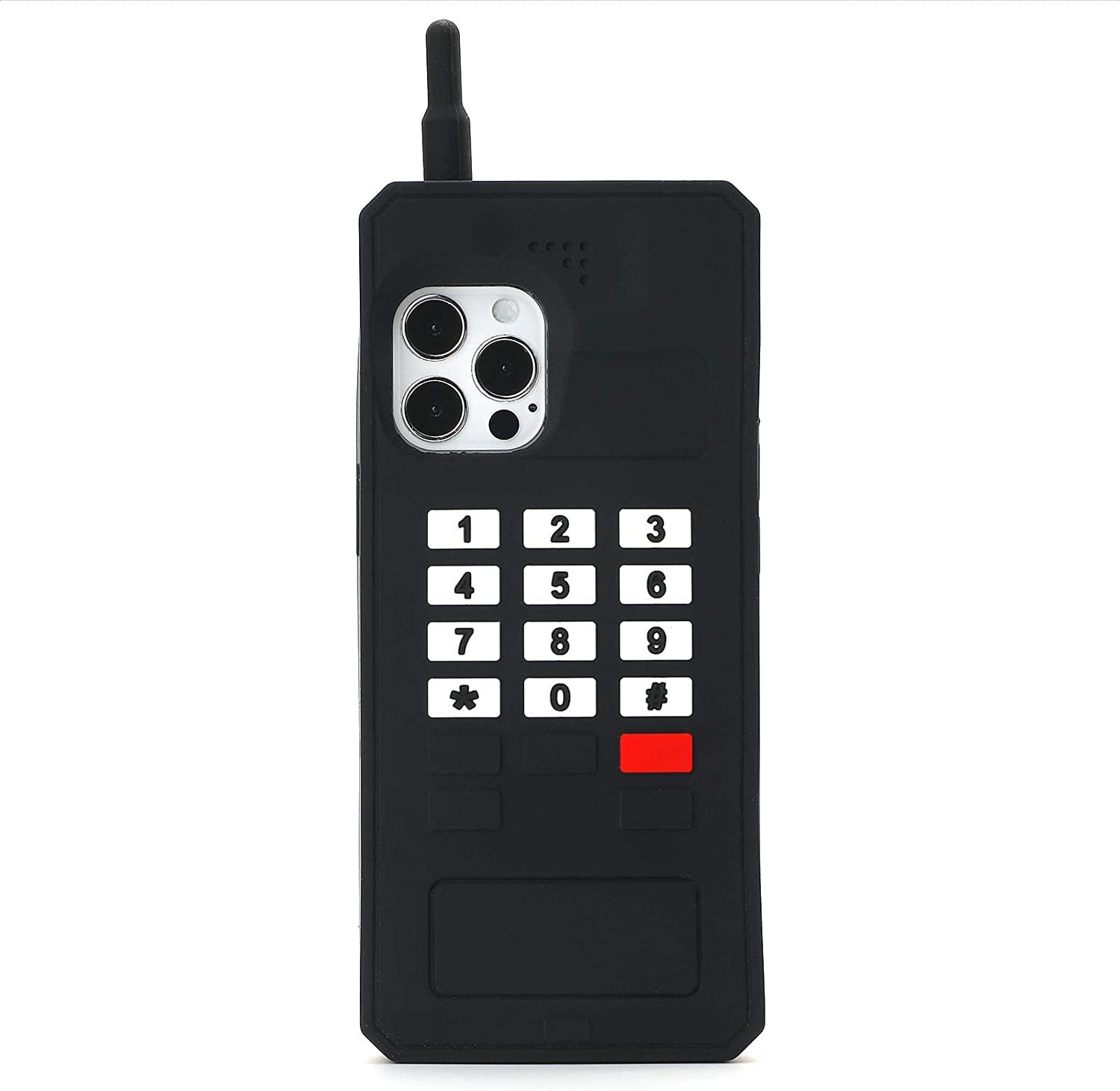 YAKVOOK Kawaii Phone Cases Compatible with iPhone 16 Pro Max,Cute 3D Cartoon Retro Classic Cellular Phone Women Girls Soft Silicone Shockproof Cover