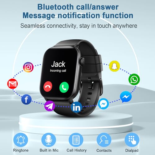 Smart Watch for Men Women(Answer/Make Calls), 1.95"HD 2025 New Smartwatches with Heart Rate/Sleep Monitor/Pedometer, Fitness Tracker 113+ Sport Mode IP68 Waterproof Running Watch for Android iOS - Image 5