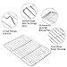 P&P CHEF Cooling Baking Rack Pack of 2, Stainless Steel Cooling Racks for Cooking Baking Roasting Grilling Drying, Dense Wires & Smooth Edge, Easy to clean, Silver, 9.7