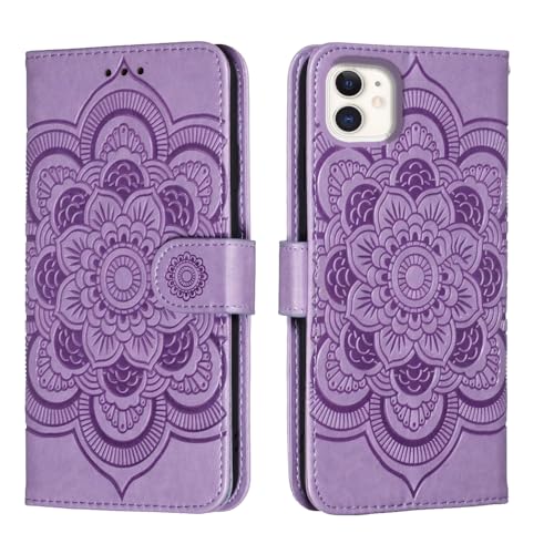 shingtomua for iPhone 11 Case Wallet with Card Holder Kickstand Magnetic Soft Leather Flip Fold Case for iPhone 11 Cover (Purple iPhone 11)