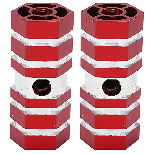 Kuuleyn 2pcs Pegs Sturdy Portable Antiskid Design Accessories for Mountain Cycling Mountain Cycling Rear Axle Mounting (Red)