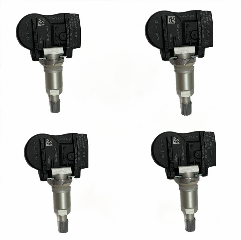 ENSEMBLE DE 4 CAPTEURS TPMS DE PRESSION DE PNEUS OEM 43139-61M00 4313961M00 Pour S-uzuki Vitara SX4 S-cross Ignis Baleno Swift J-immy