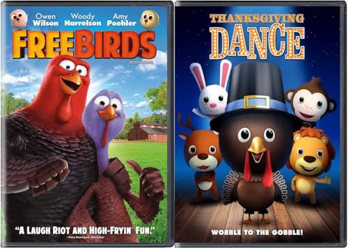Holiday Movies for Kids 2-Pack – Free Birds & Thanksgiving Dance [DVD]