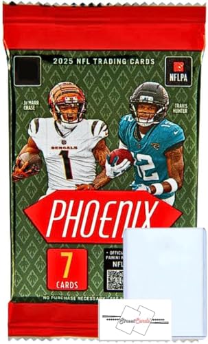 Cartes NFL 2025 Phoenix avec toploaders et aimant StreetCards pour collectionneurs