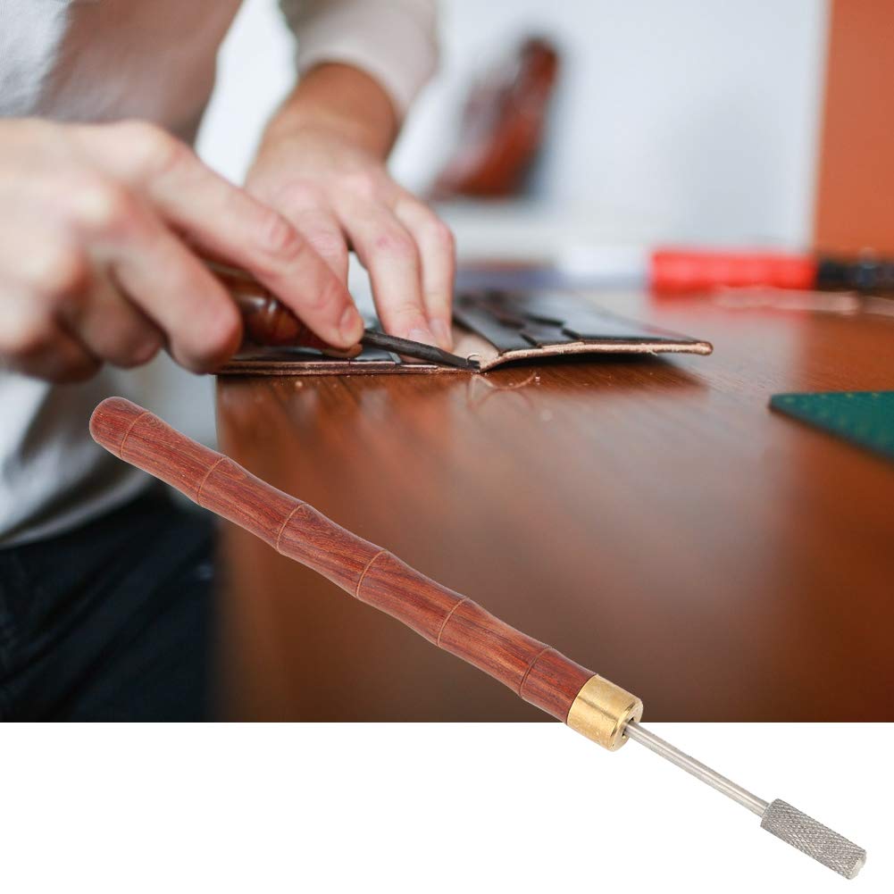 Stylos à Teinture Pour Bords En Cuir - Lot De 2, Manche En Bois De Santal, Arbre à Double Roulement - Outil Maroquinerie