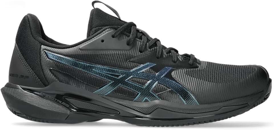 Solution Speed FF 3 Clay, Tênis Masculino para Tênis em Saibro, Black/Prism Blue, Tamanho 44