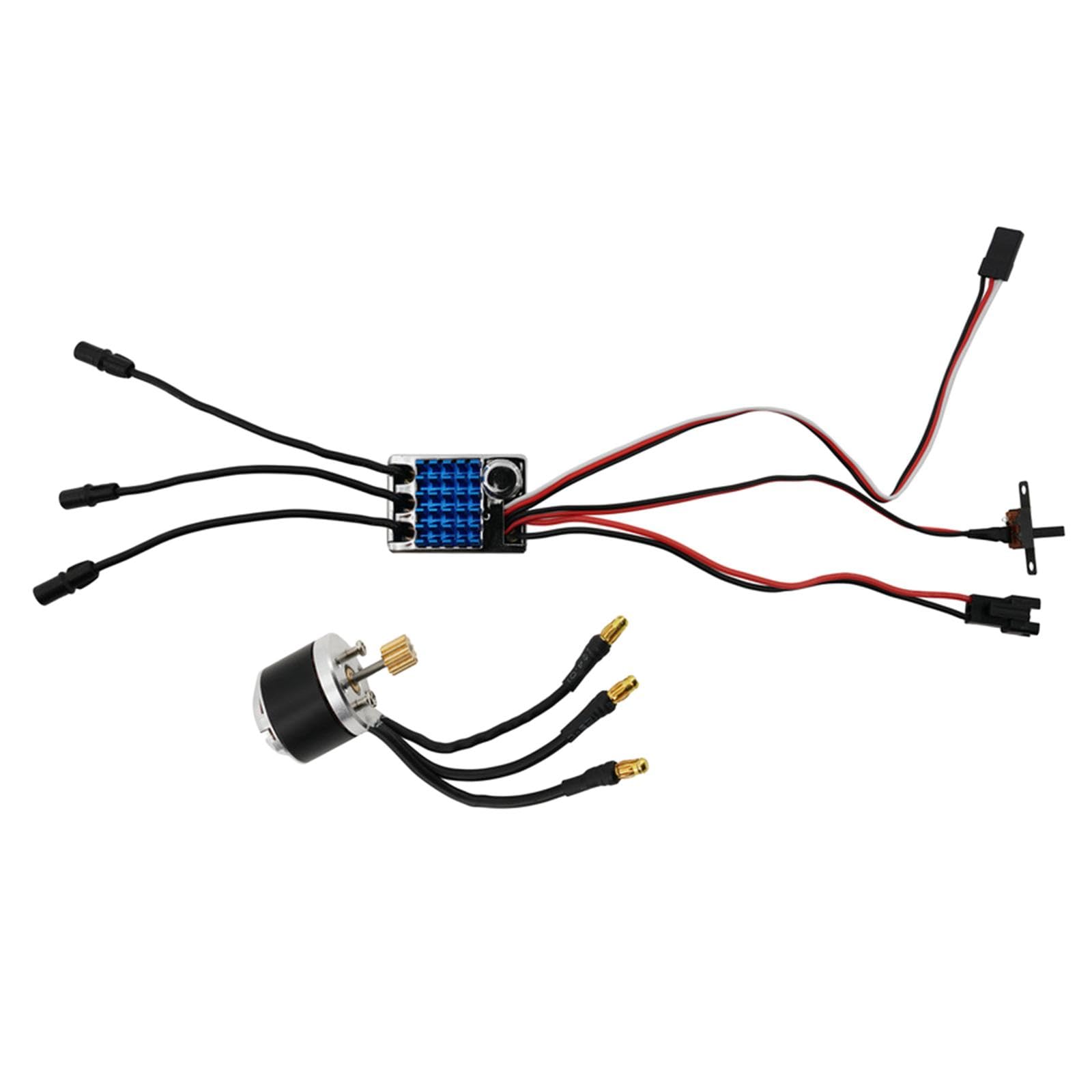 Menolana 2322 Outrunner Brushless Motor and AM32 45A ESC Replacement Electric Speed Controller 2600kv for MN82 1/12 RC Car Truck Model