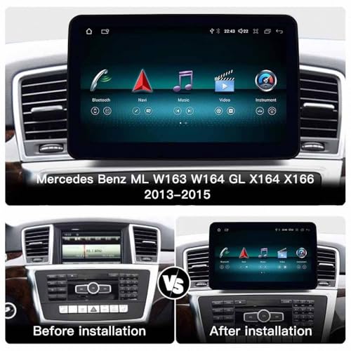 Pantalla Carplay coche inalámbrica con GPS y manos libres Bluetooth para Mazda 6 02-08 2