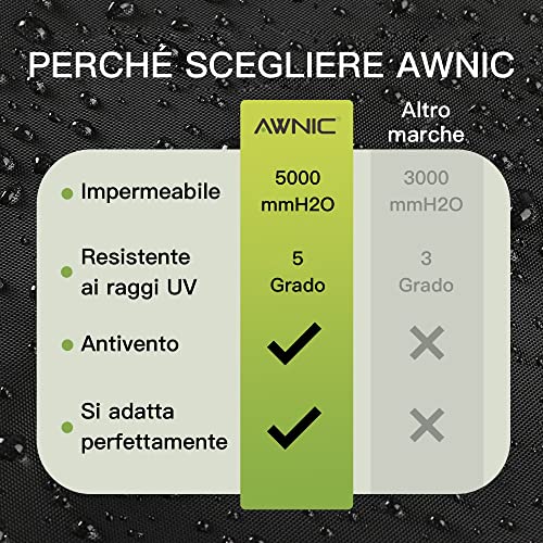 AWNIC Copertura Dondolo 3 Posti, Telo Copri