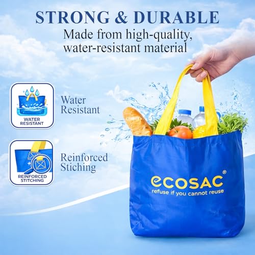 Image of Classic Shopping bag | for Carry Milk Grocery Fruits Vegetable Kitchen Essential |Reusable, Washable, Lightweight & Foldable |15 kg Capacity