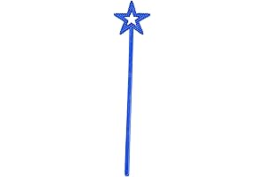 Blue Fairy Wand - Silver 13 Inches Star Wand Elf Baton