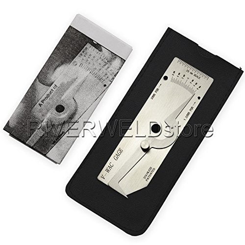 Riverweld V-Wac Single Weld Gage Welding Inspection Thread Gauge Metric Stainless Steel #TOP5